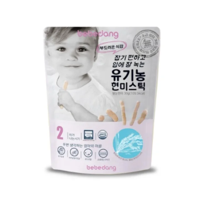 
High quality no additives organic snack stick for baby made in Korea 