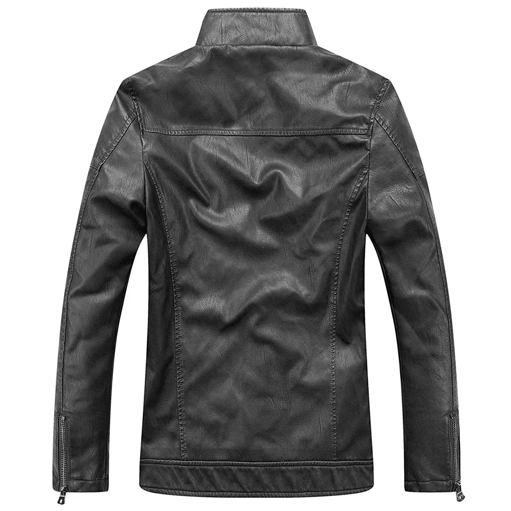 2021 Модные мужские кожаные куртки осенняя замшевая однотонная куртка популярная простая повседневная бархатная мужская куртка.