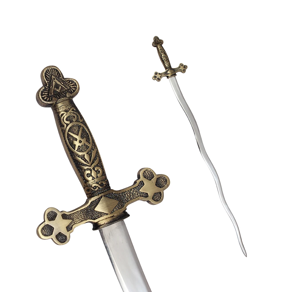 Новый масонский церемониальный змеевидный меч квадратный компас крестовой меч