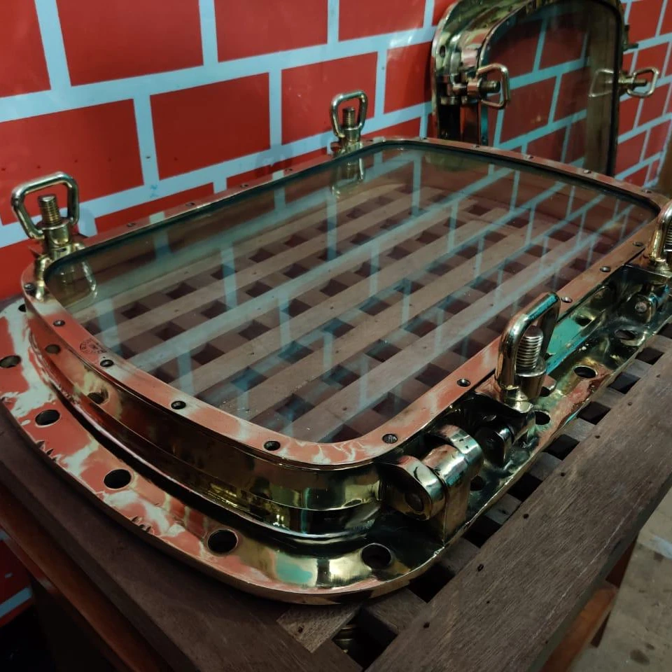 Nautical Brass Porthole Mirror