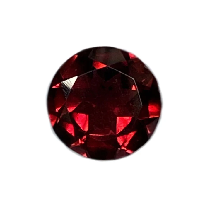  Индийский свободный драгоценный камень оптовая продажа Красный Гранат круглой формы для изготовления ювелирных изделий