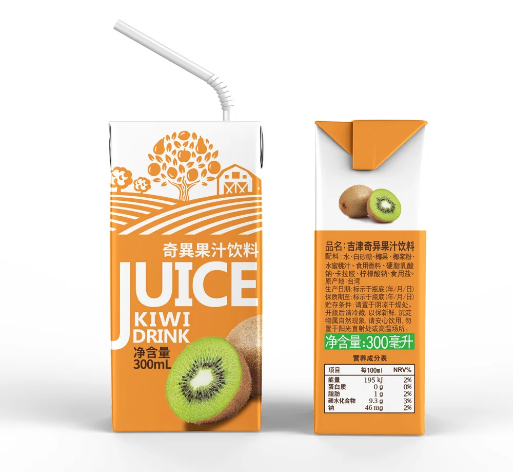 
Напиток для фруктового сока киви 200 мл/коробка 200 мл 