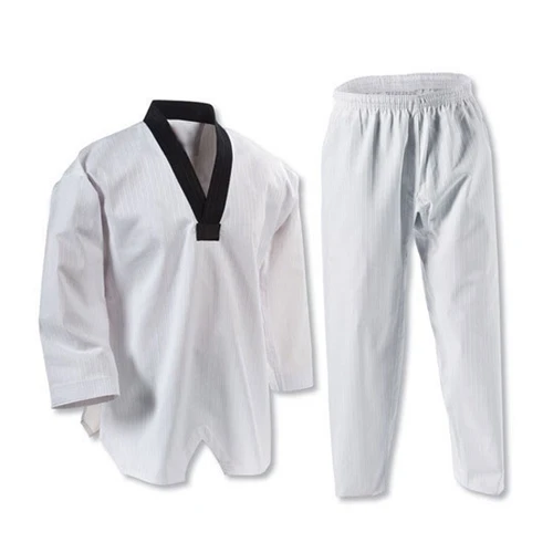 Горячая Распродажа 2021 индивидуальная униформа для тхэквондо из полиэстера оптовая продажа ребристая 8020