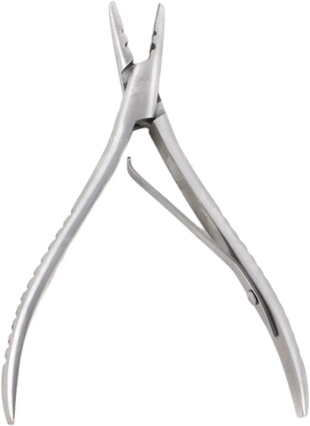 hair extension silver flat shape 2 holes stainless steel hair extension pliers multipurpose tools for micro nano ring i tip stic