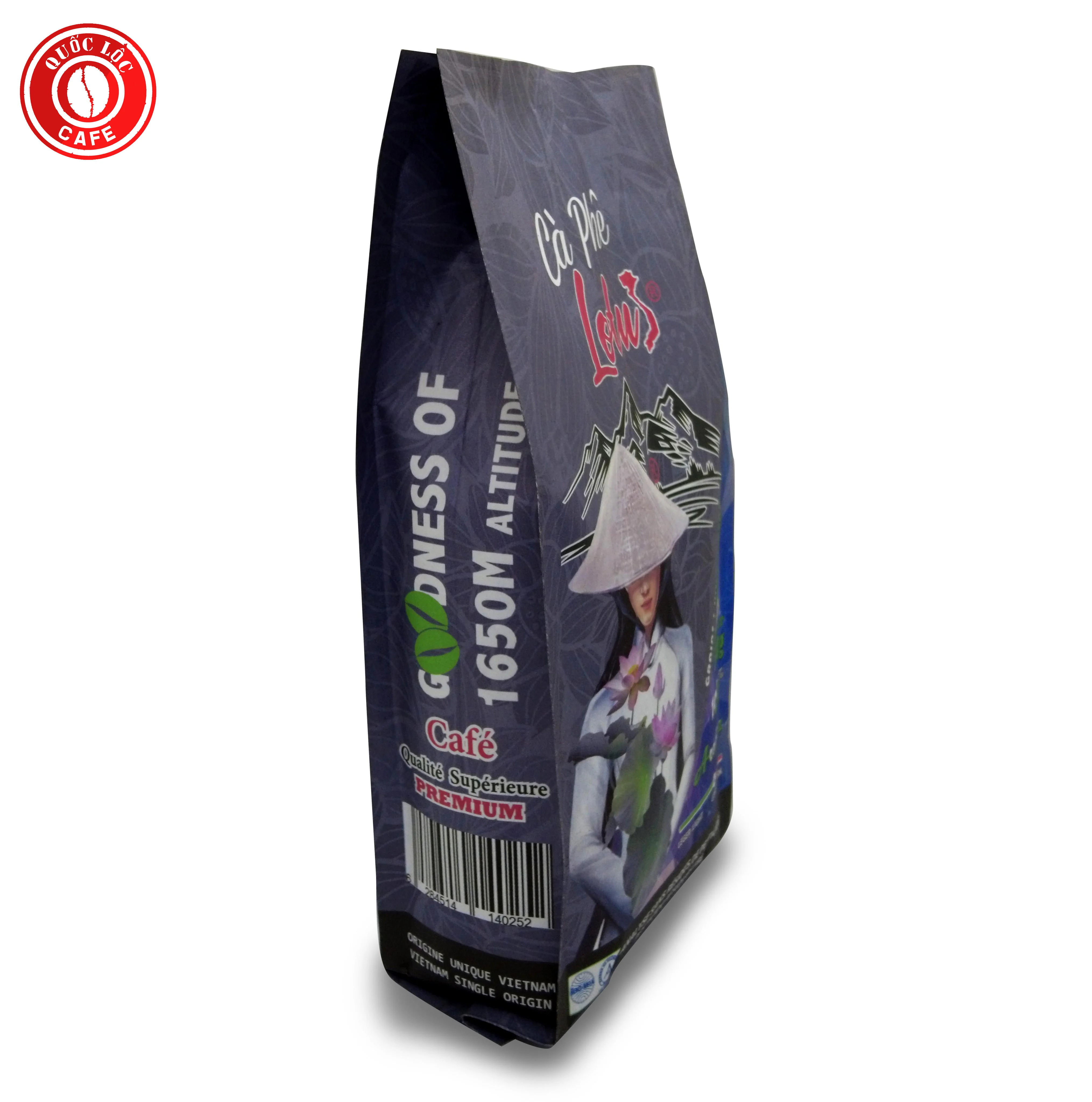 
Packing in Bag ISO Certification Life Hot Air Roast Type 100 % Arabica Lotus Arabica coffee from Vietnam 