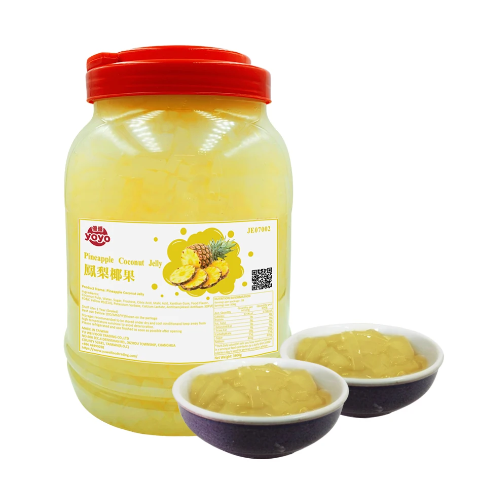 Кокосовое желе со вкусом ананаса Nata De Coco для Тайваньского Пузырькового