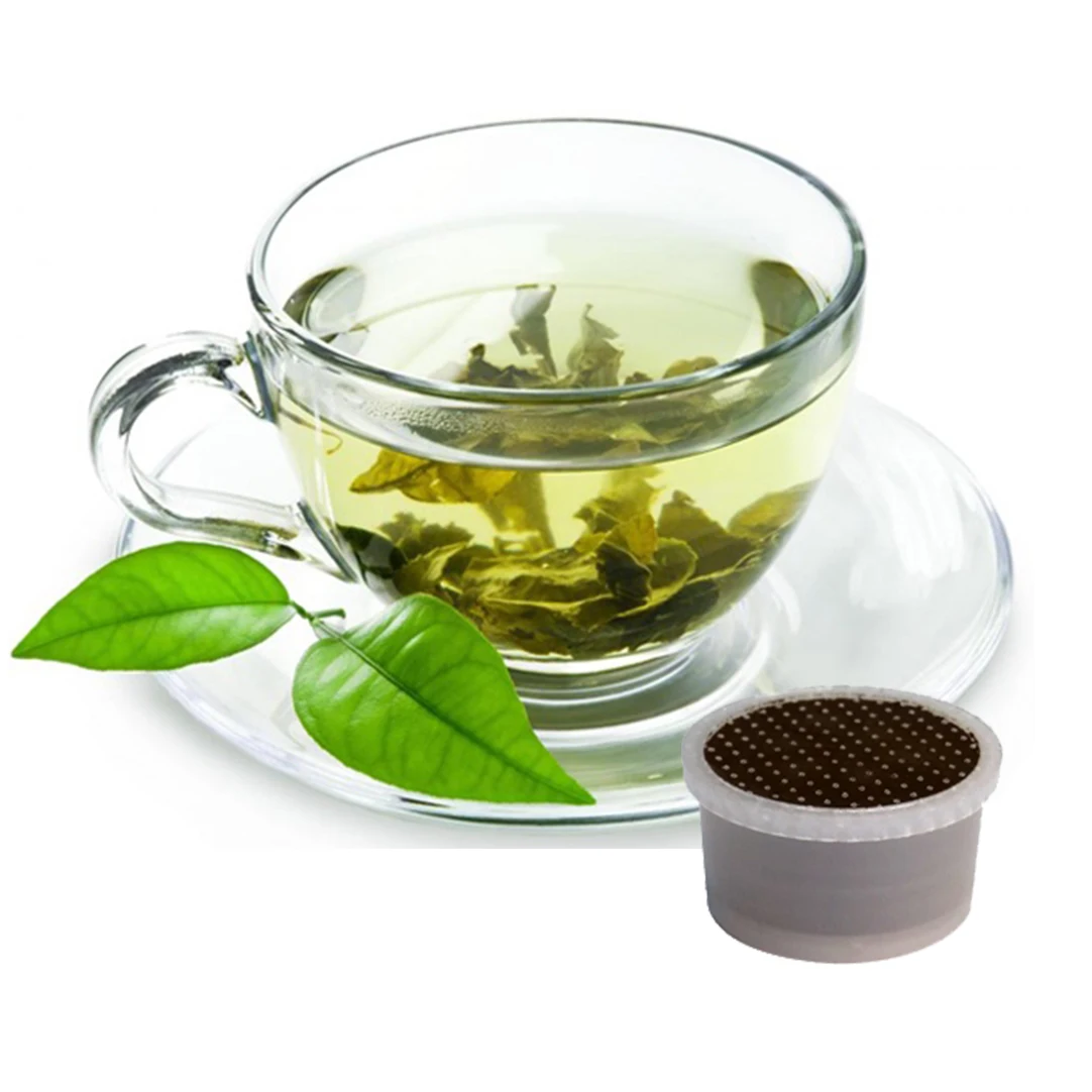Green herbal tea in Espresso Point-fap compatible capsules - Box of 30 compatible capsules for Lavazza Espresso Machine