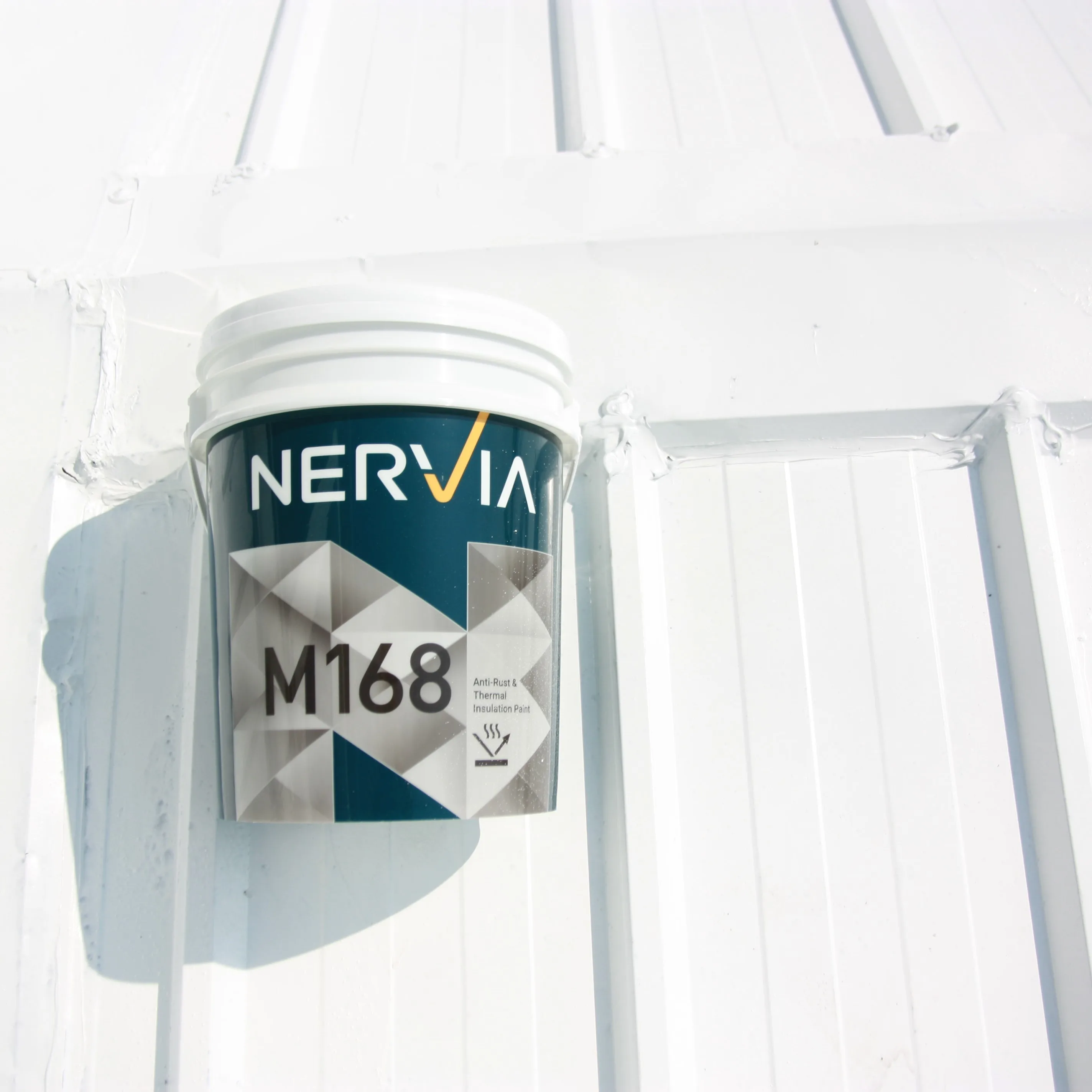 
Термостойкая краска для металлической крыши M168, антикоррозийная и теплоизоляционная краска 