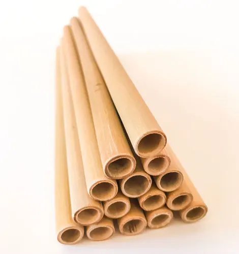 Handicraft vietnam reusable drink straw biodegradable natural bamboo fiber straws reusable