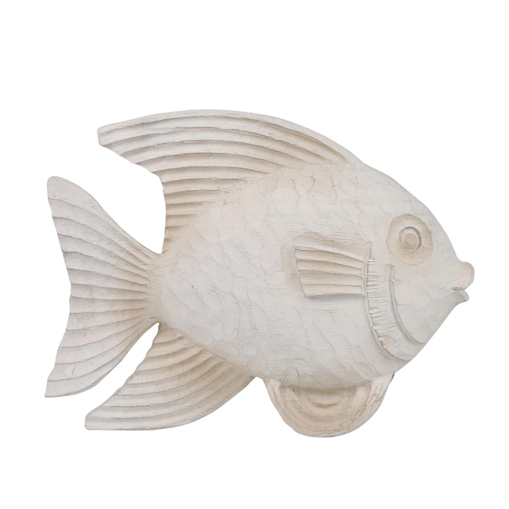 Домашняя фигурка рыбы из смолы Sagebrook, 10 дюймов, белого цвета, высококачественный продукт, оптовая продажа