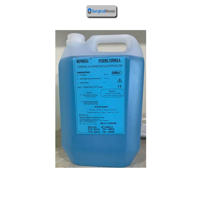 Chlorhexidine Gluconate and Propanol Contain ISO Certified Hygenic Formula for Bulk Buyers