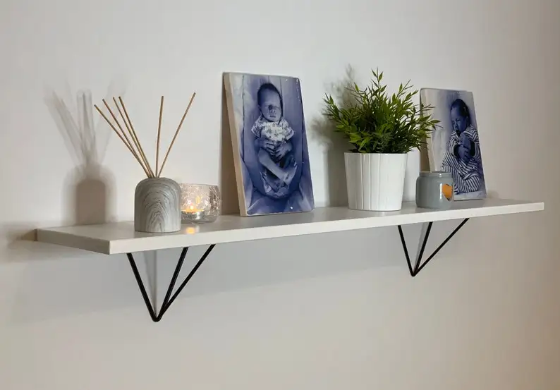 Креативная настенная полка с полкой из МДФ черный Кронштейн железная гостиная книжная для хранения домашний декор по оптовой цене Индия