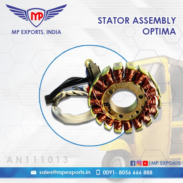 Запасные части для сборки статора TUK трехколесные BAJAJ