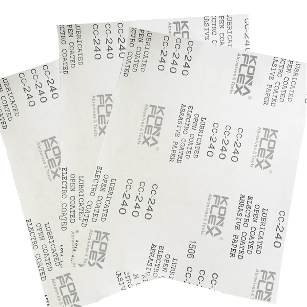 Китайское производство konaflex-профессиональная белая алюминиевая наждачная бумага 9x11 дюймов листы абразивной бумаги