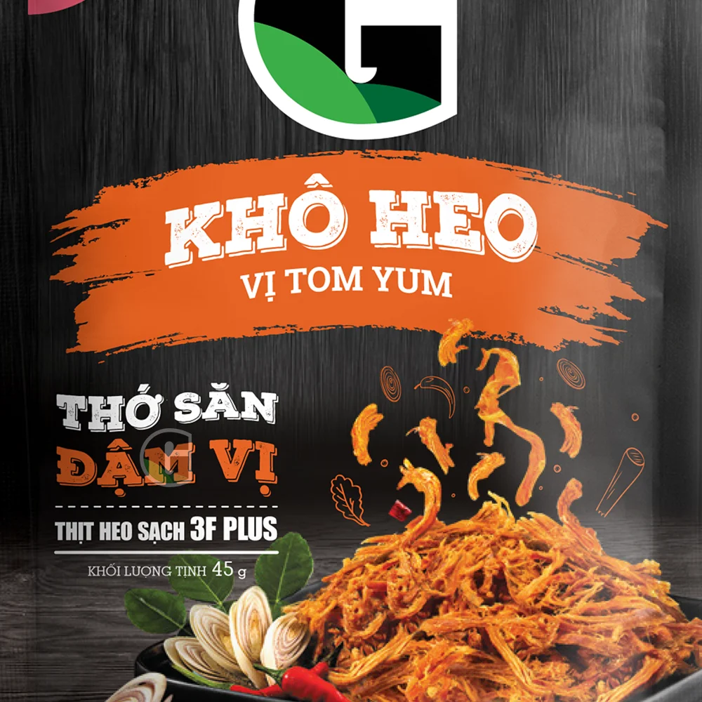  Лидер продаж премиум-качество высушенные свиные полоски специальная закуска из свинины вкусная высушенная свинина со вкусом Тома сделано во Вьетнаме