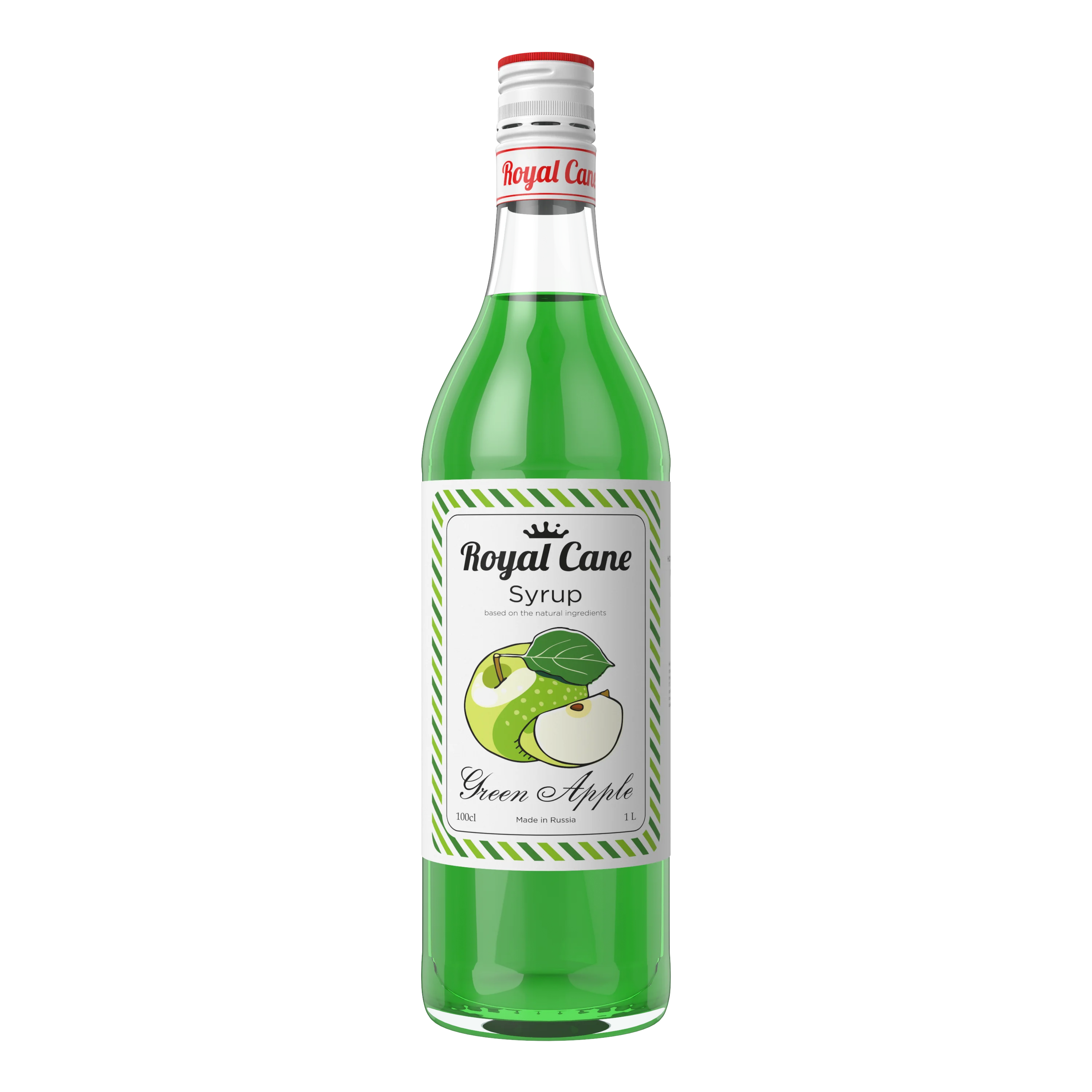 
Top quality natural sugar syrup Green apple flavour for all types of drinks 1 liter bottle, syrup 