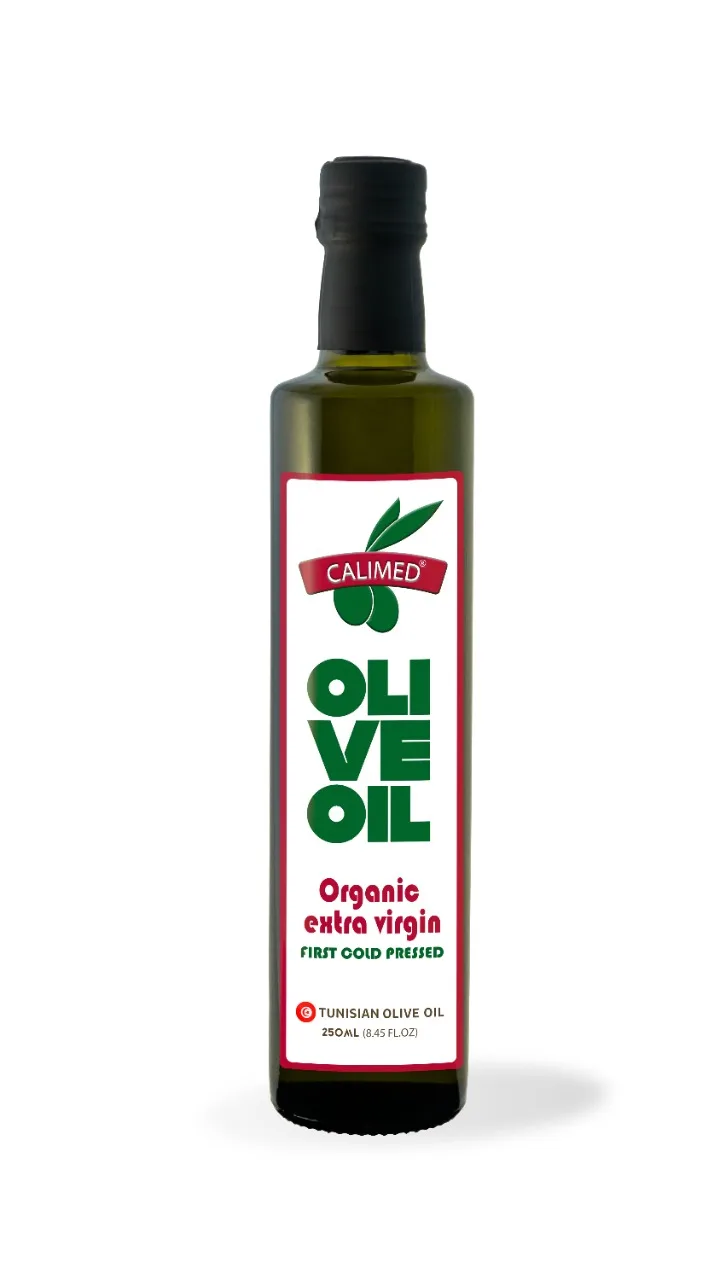 Tunisian Organic Extra Virgin Olive Oil. Wholesale Olive Oil in 250mL Dorica Dark Green Glass Bottle.