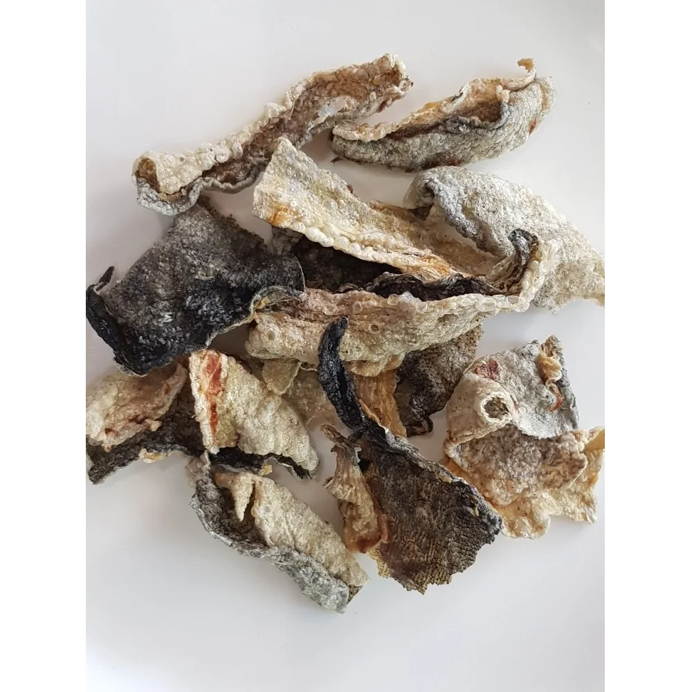 Хорошо подобранная Ароматизированная питательная пикантная рыба с низким содержанием жира закуска ароматом том-Ням настоящая хрустящая кожа трески от Hola