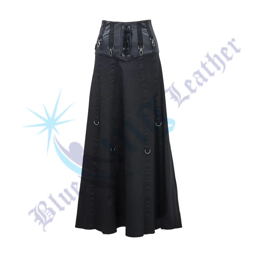 Girls Black Gothic Short Pant Skirt
