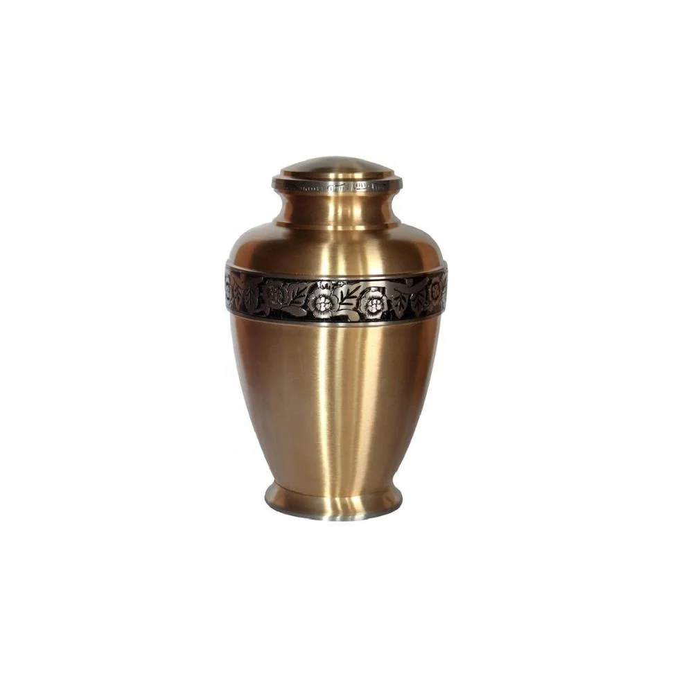 American and Jews Style Fast Selling Handmade Funeral Accessories Supply Brass Cremation Urn and keepsake for Adult human Ashes