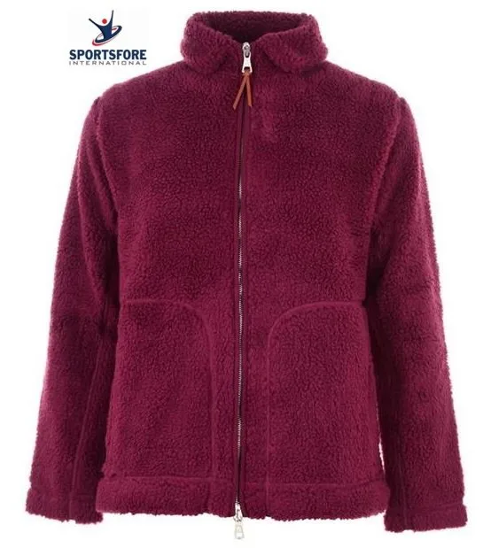 
Good Quality Fashion Regular Fit Soft Exterior Turn Down Collar Solid Color 2 Pockets Fleece Jacket 