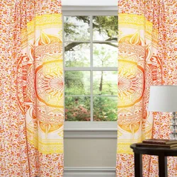 Mandala Ombre Curtain Cotton Wall Hanging Bohemian Curtain Window/Door Valance Traditional Single Curtain Good Quality Product