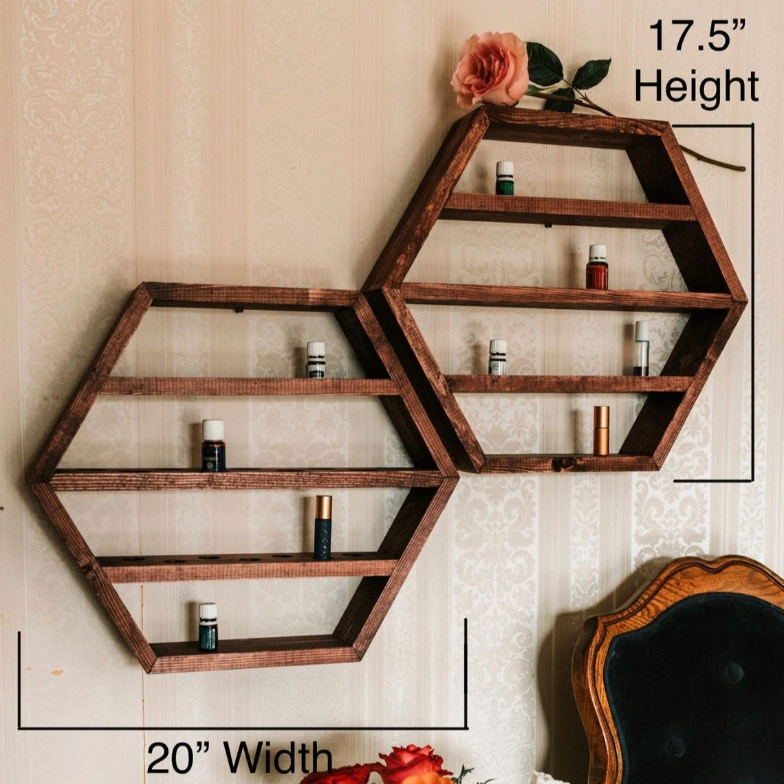  Декоративные деревянные настенные полки в виде Луны для домашнего декора с колоннами