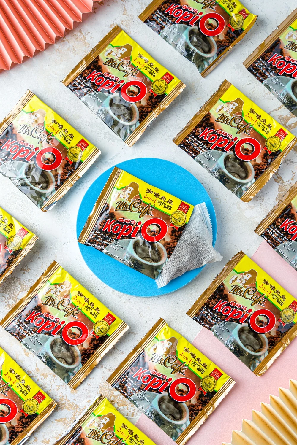 Best Selling Energize Caffeinated Mellow Breakfast Bag MR CAFE Instant Roasted Kopi O / 2 in 1 15g x 20s x 30p