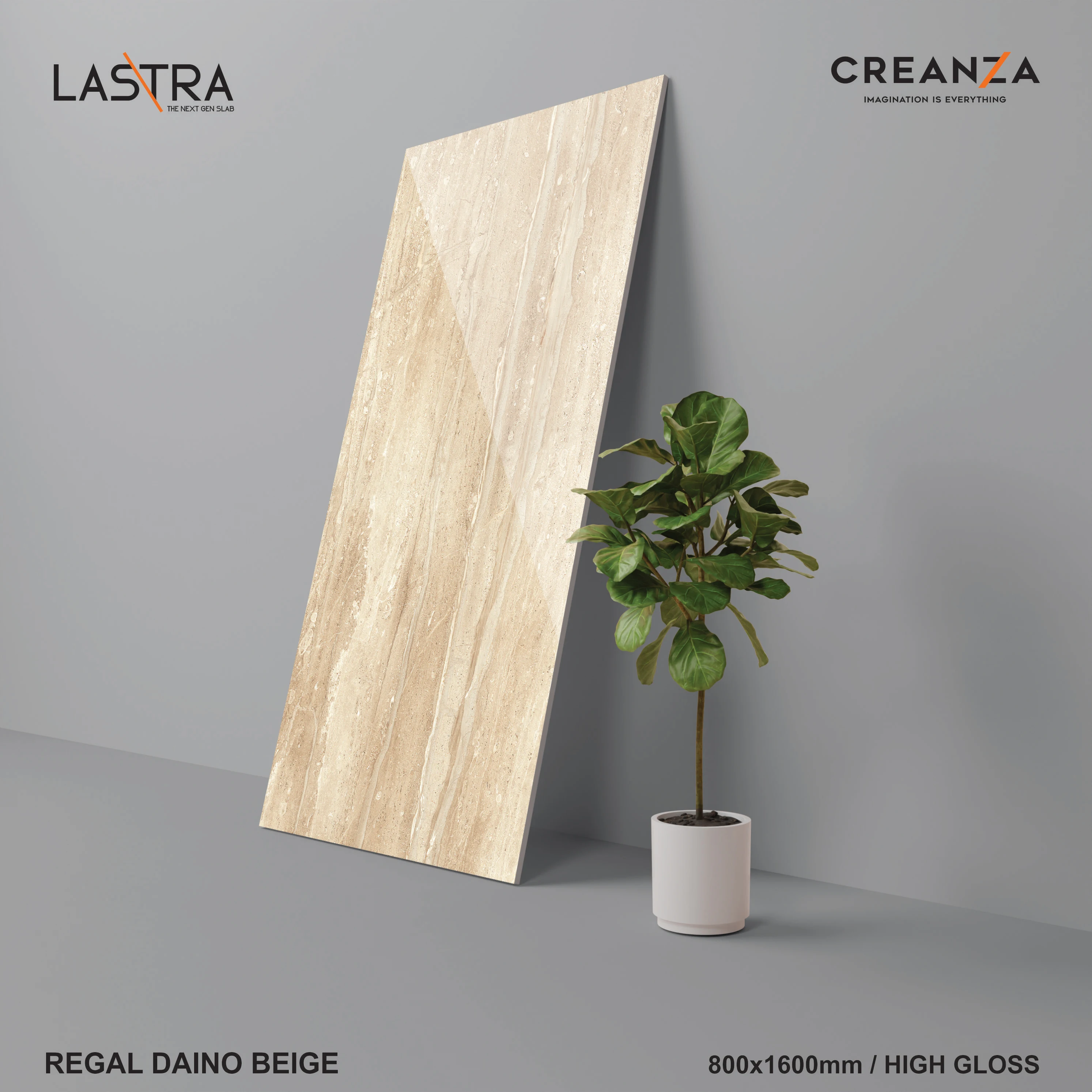 daino beige turkey marble look porcelain slab tiles with different faces and high gloss finish 800x1600 creanza tile