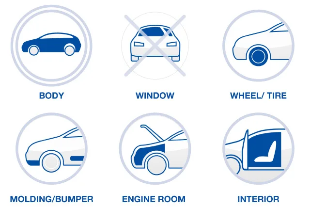removing plastic stain PLASTIC POLISH B 4L car stain remover polish by SENSHA