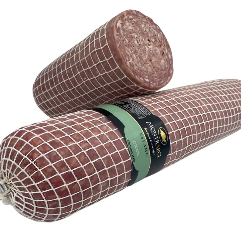 Top-quality cured FINE-GRAINED PORK SALAMI for importers, vacuum packed, typical Italian product