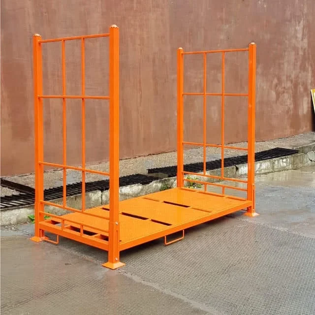 
Foldable Stackable Powder Coating Metal Wheel Storage Tire Rack 