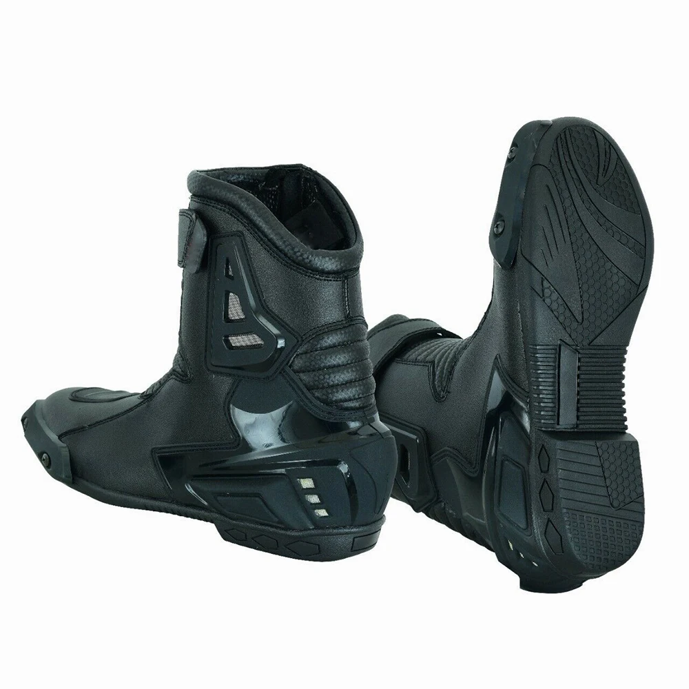 Новые стильные мотоциклетные ботинки кожаные гоночные на заказ по стандарту международного стандарта