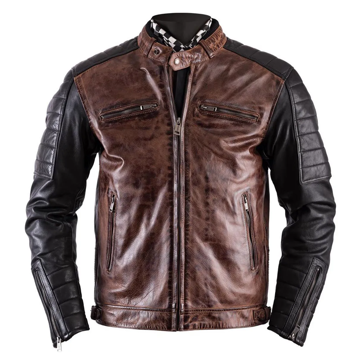 
Top Quality Hot Seeling Full Customized Wex Vintage Motorcycle/Motorbike Leather Jacket By ZTC 