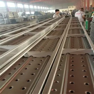 Scaffolding Pedal Pine Planks Steel Catwalk Platform