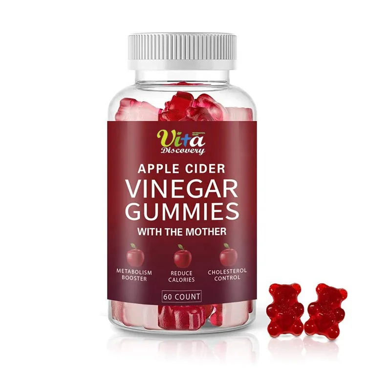 Free Sample Apple Cider Vinegar supplement Gummy bear slimming tablets pills for Weight Loss