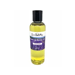 Natural Organic Bath & Body Oil Lavender Moisturizer Personal Care Reduces Stress Skin Care Nourishing Shea butter