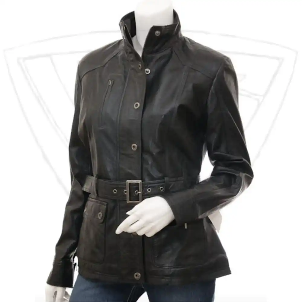 Super Leather Jacket in Black