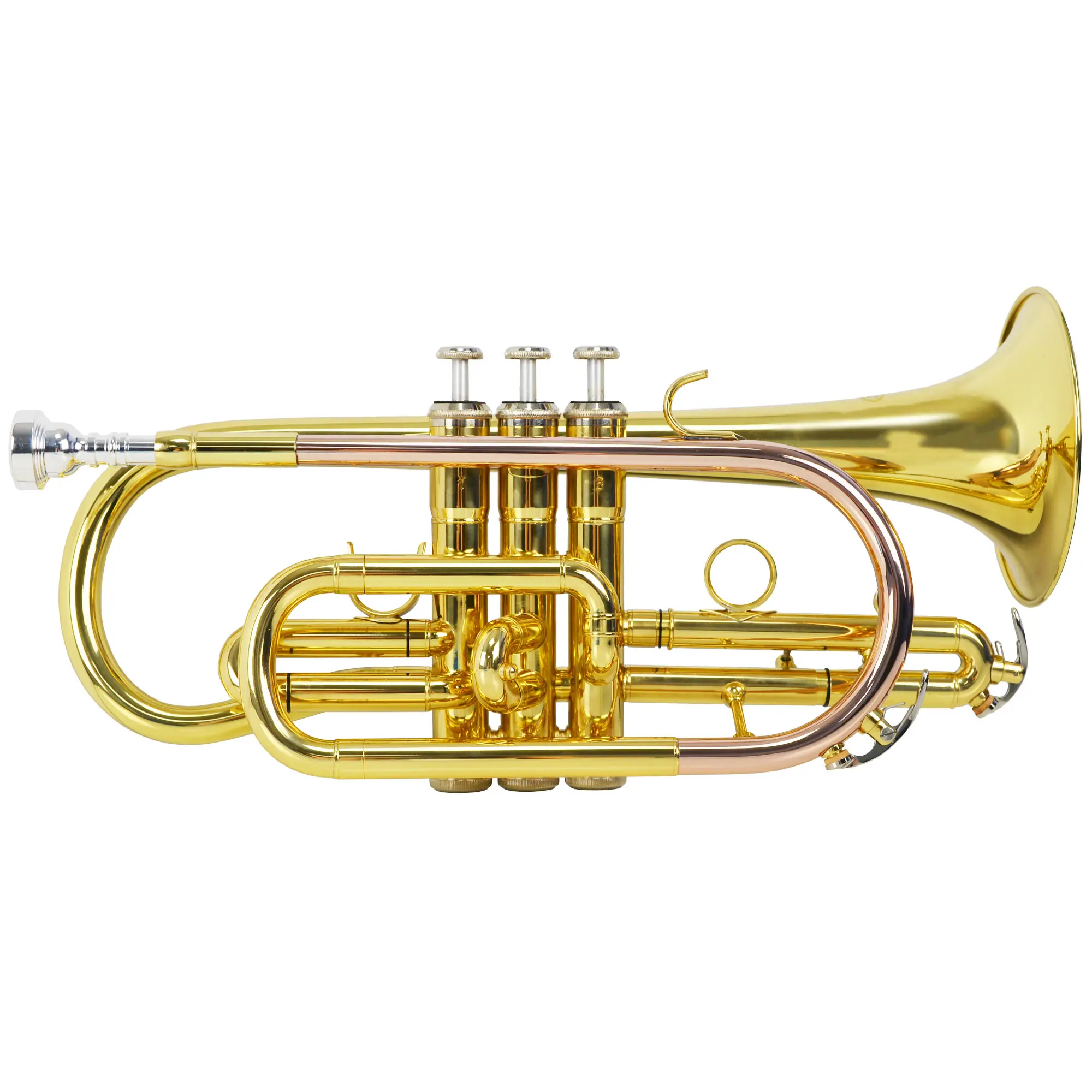 Montreux Student Bb Cornet Gold Lacquer Brass Cornet with Carry Case