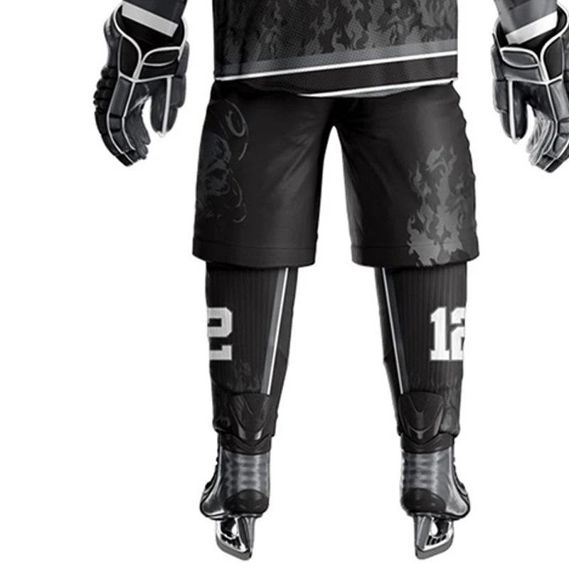 Комплект спортивной одежды для мужчин дышащая тренировочная форма баскетбола колледжа черного цвета