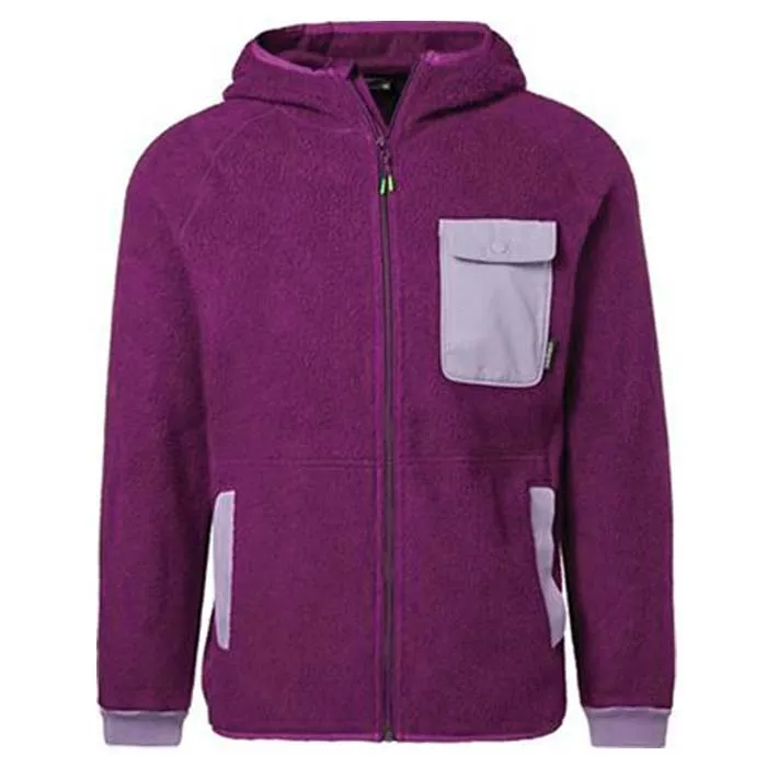 
Best price custom men Berber fleece jacket with custom color block front pocket 