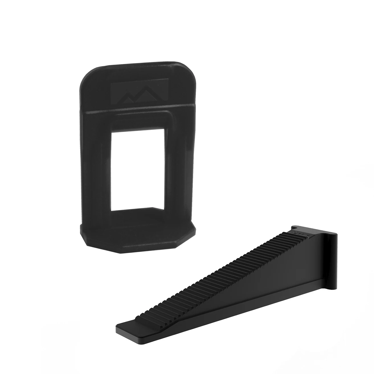 Tile leveling system clips and wedges provides an even surface when laying tiles on floors and walls