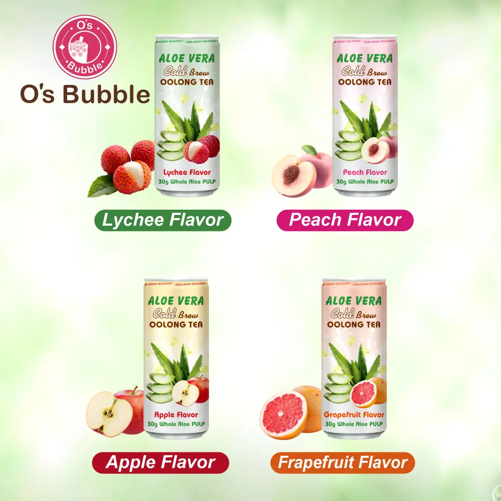 Доставка от двери до тайваньский чай Oolong Консервированный Напиток с алоэ вера