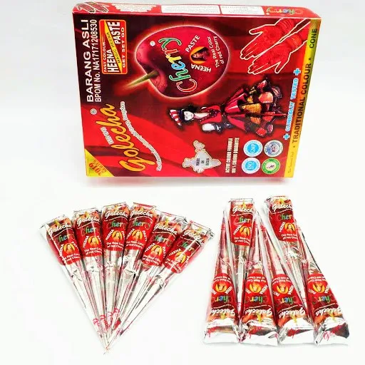 Golecha Cherry Henna cone for temporary tattoo