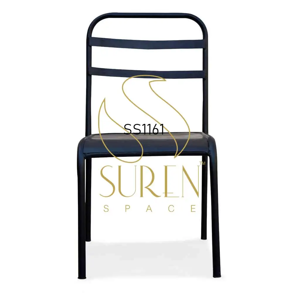  Black Metal Outdoor Garden Bistro Chair Bespoke Hospitality Customize Furniture Manufacturer from India Jodhpur Durable