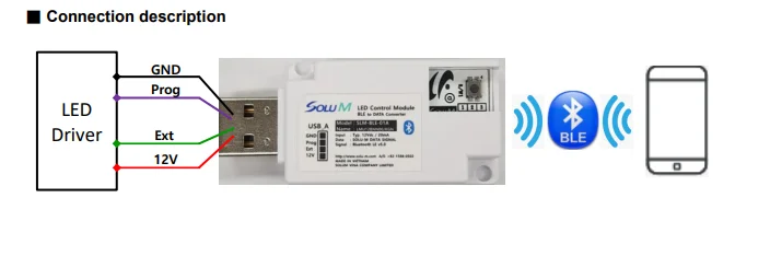 USB BLE ключ для умная Светодиодная лампа (SLM-BLE-01A) поддерживает мобильное приложение Android и