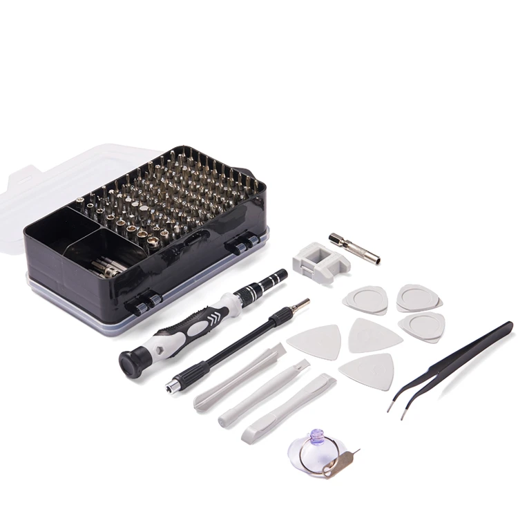 135 in 1 Multifunction Precision Screwdriver Set with Adjustable Extension Rod, Tweezers Tool Set