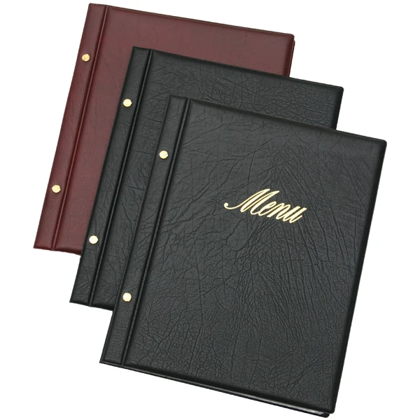 India make black leather menu cover on wholesale price