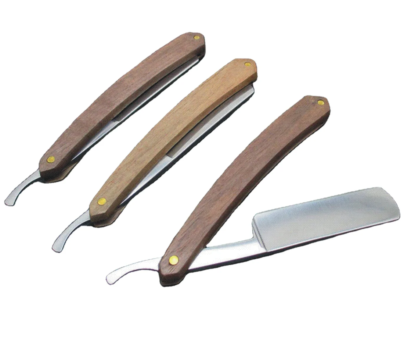 Beauty Care Barber Men Shaving Razor Wooden Handle Carbon Steel Blade Haircut Razor Length 25 Cm Stainless Steel CE Approved