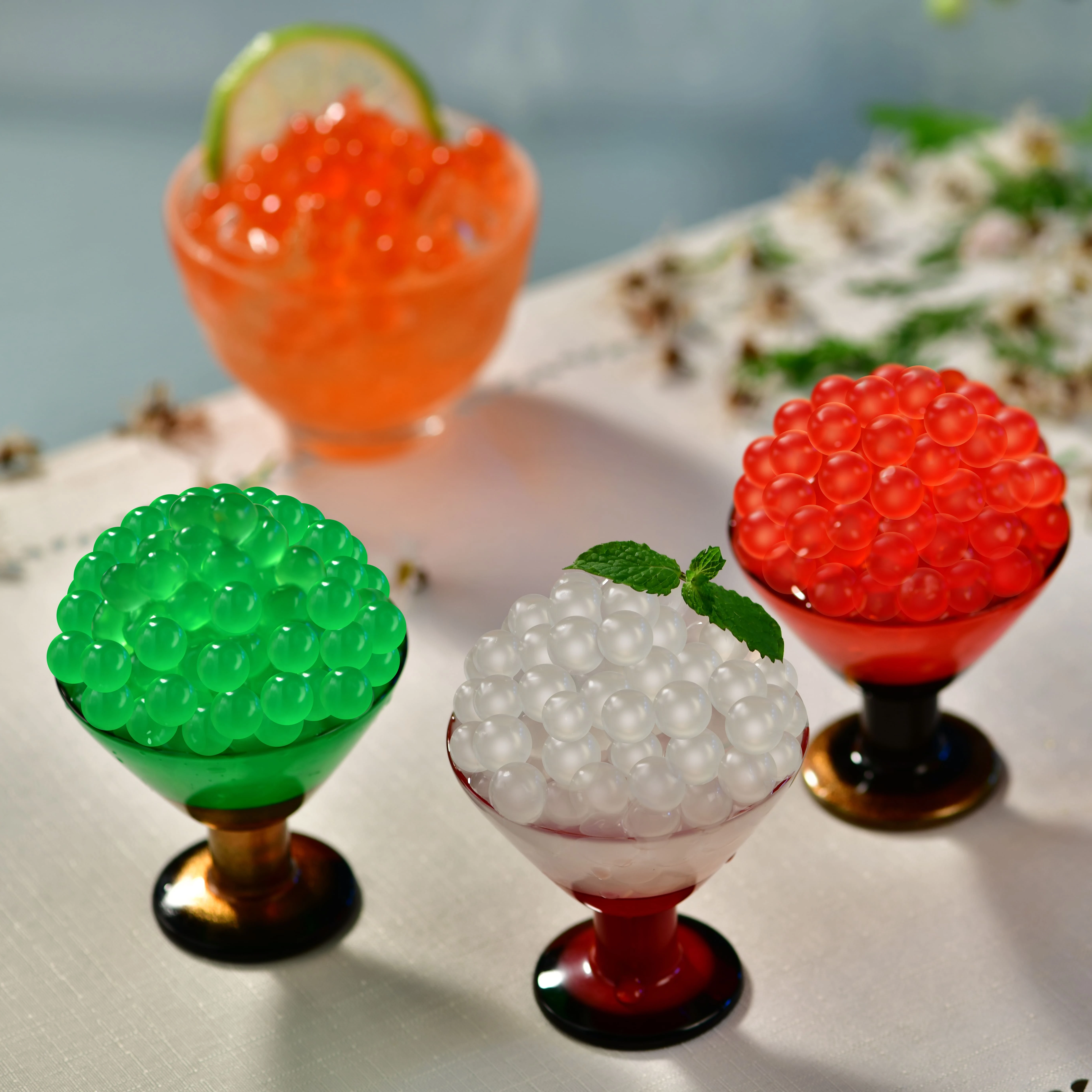 Wholesale Fruit Flavored Popping boba Boba Pearls for Bubble Tea, Dessert or Drinks